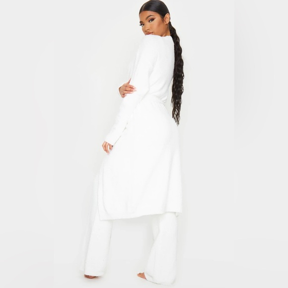 Cream Chenille Cardigan, Crop Top & Pants Set☁️ - Picture 6 of 14